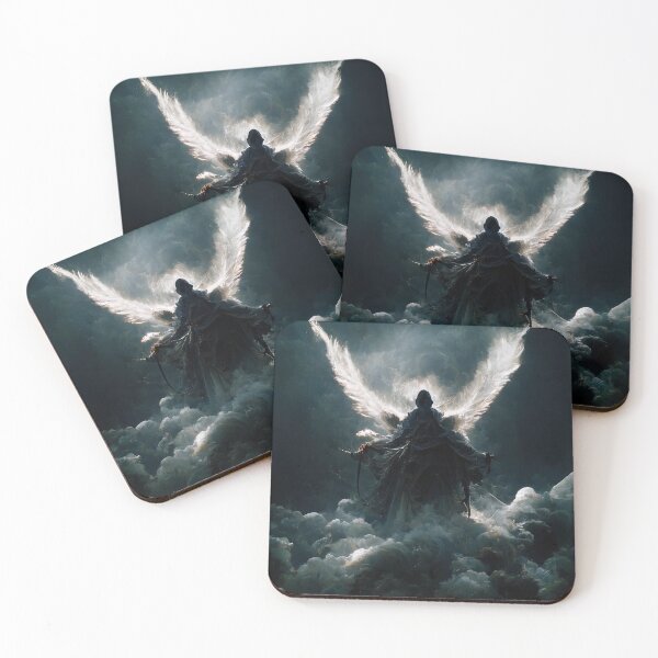 Item preview, an angel with only one angel wing and a demon with only designed and sold by Joizma.