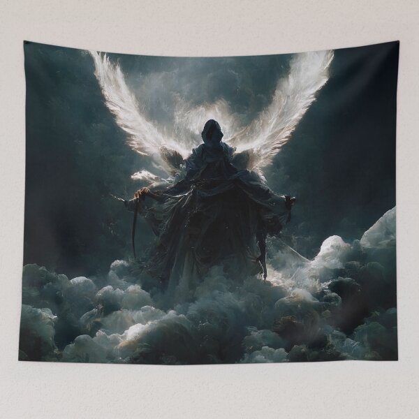 Item preview, an angel with only one angel wing and a demon with only designed and sold by Joizma.