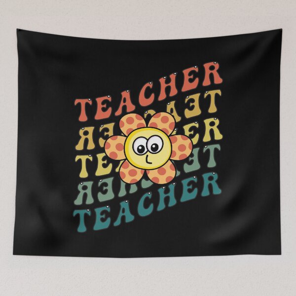Item preview, Retro Teacher Daisy Colorful Pre School Elementary School Teacher designed and sold by Countrysmart.