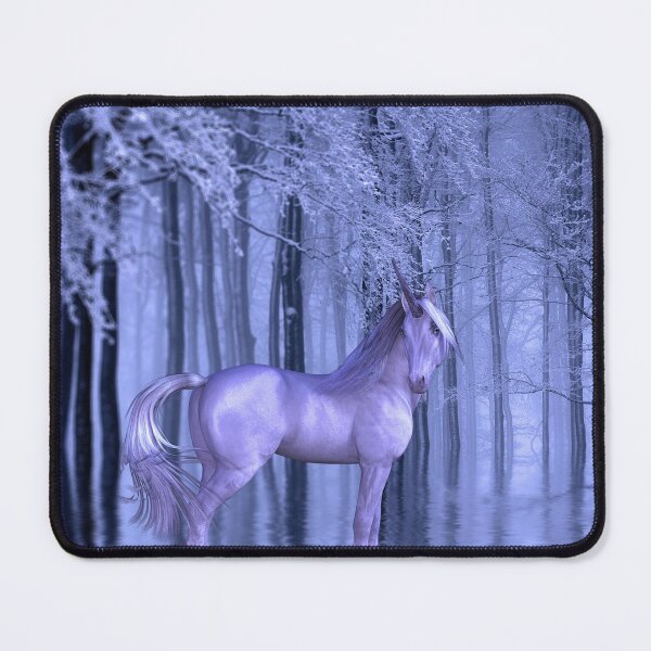 Item preview, Unicorn in the fantasy forest designed and sold by brendanre.