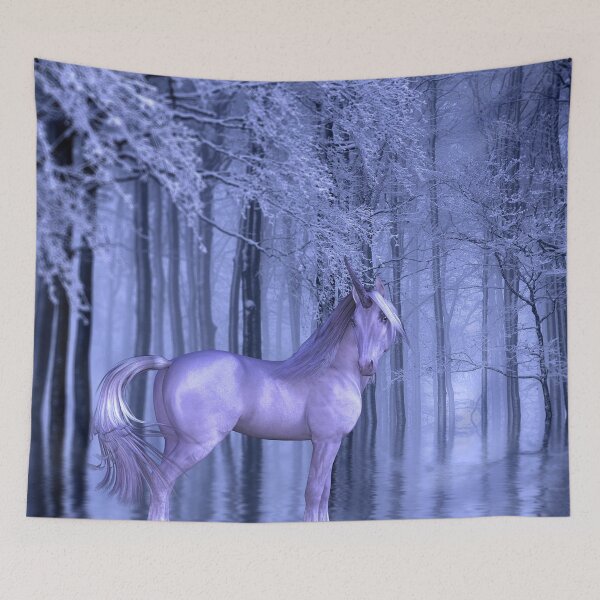 Item preview, Unicorn in the fantasy forest designed and sold by brendanre.
