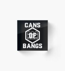 Cans of Bangs Light Acrylic Block