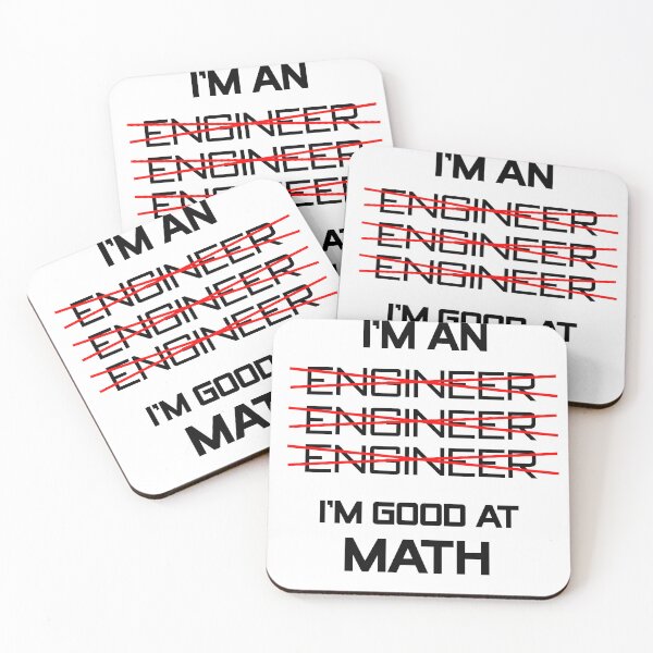 Item preview, I'm an Engineer I'm Good at Math designed and sold by Cute Shark.