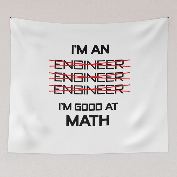 Item preview, I'm an Engineer I'm Good at Math designed and sold by Cute Shark.
