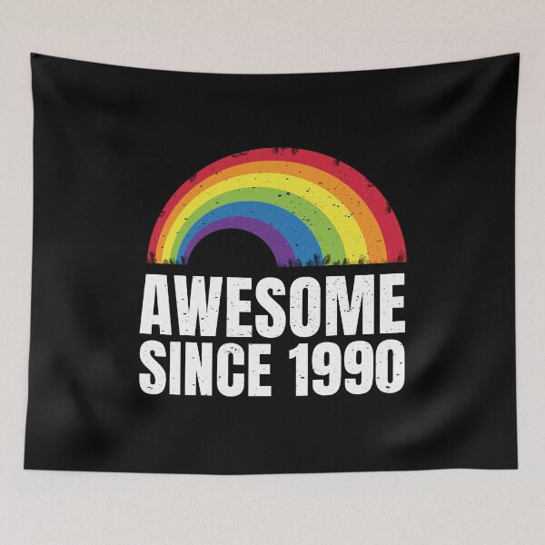 Item preview, Awesome since 1990, vintage birthday for people born in 1990, 90s birthday's designed and sold by kind4you.