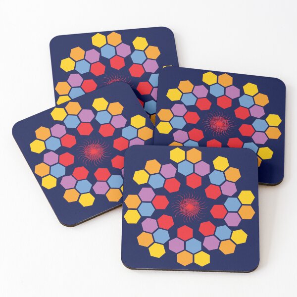 Item preview, Colourful hexagons designed and sold by KoandZo.