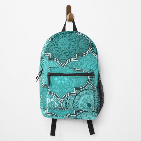 Item preview, Teal Ethnic Indian Abstract Floral Tiles pattern designed and sold by Art-by-Geoff.