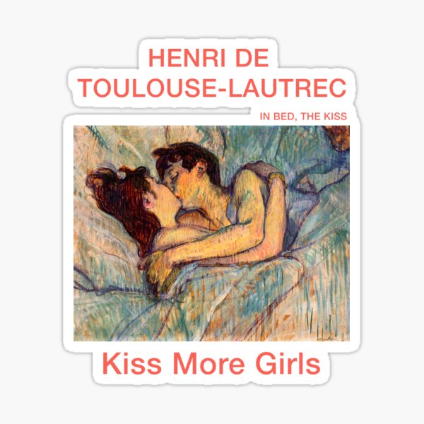 Aperçu de l'œuvre Au lit le baiser-Au lit Le baiser de Henri de Toulouse-Lautrec-Kiss Plus de filles créée et vendue par TeeARTHY.