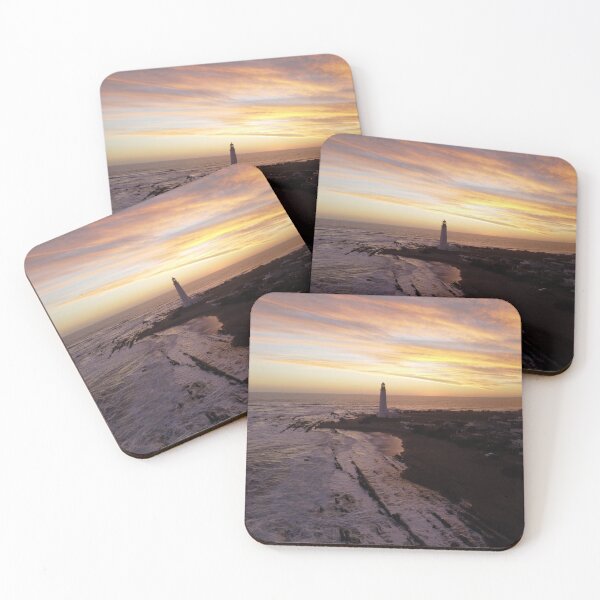 Item preview, Lighthouse On A Sunset Touched Shore designed and sold by Taceo10.