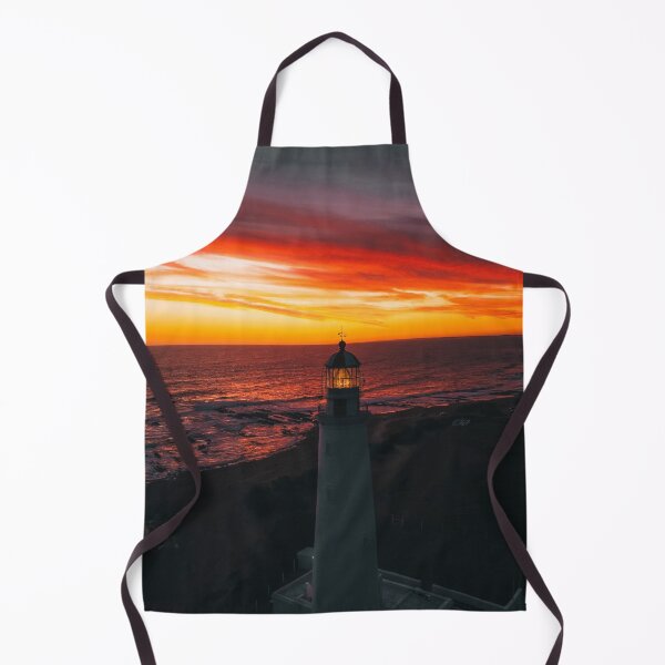 Item preview, Lighthouse On A Sunset Lit Shore designed and sold by Taceo10.
