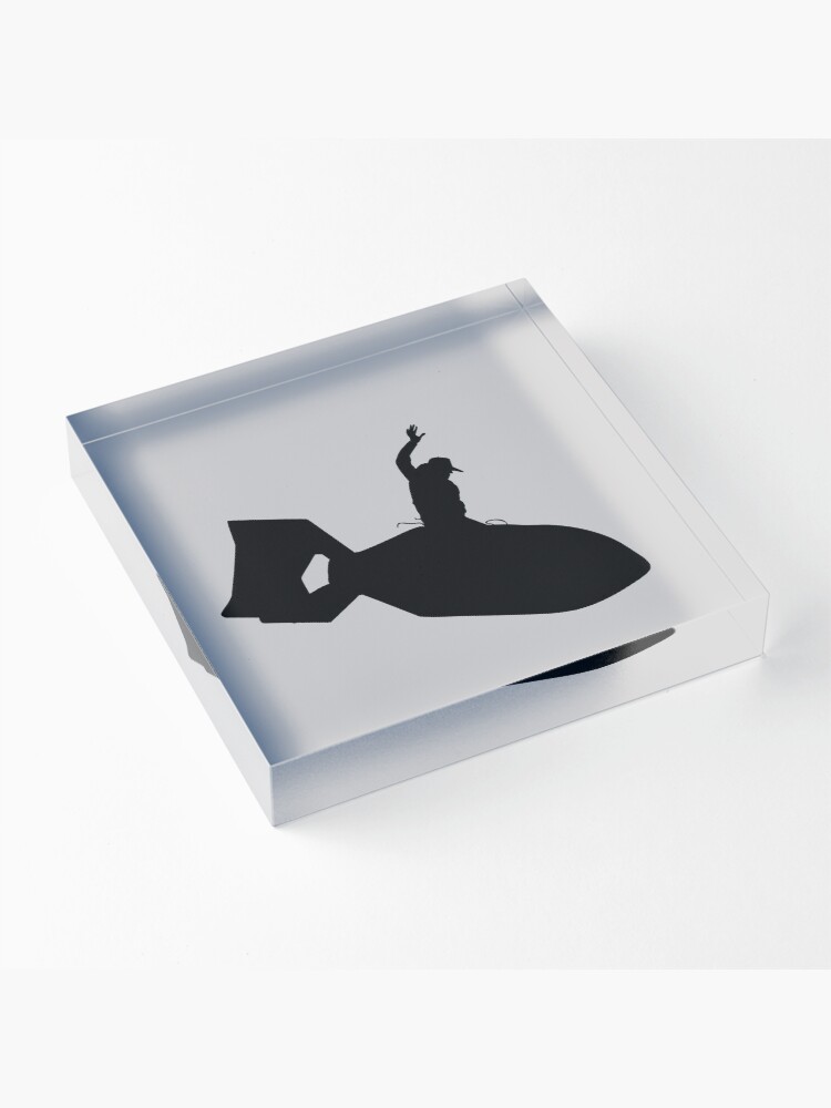 Alternate view of Bombs Away! Acrylic Block