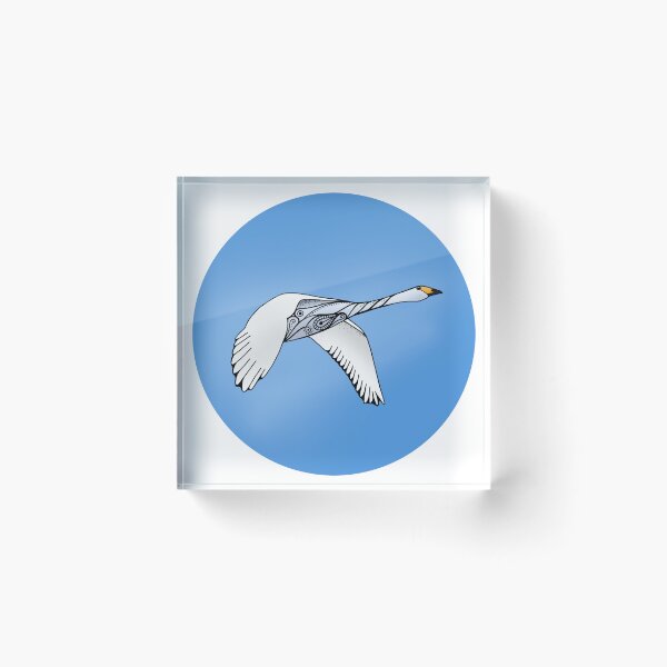 Item preview, Whooper Swan (Children of Lir) designed and sold by Roisin Mallon Art.