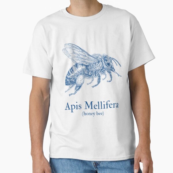 Item preview, Apis Mellifera the Honey Bee in dark blue designed and sold by WestIndigo.