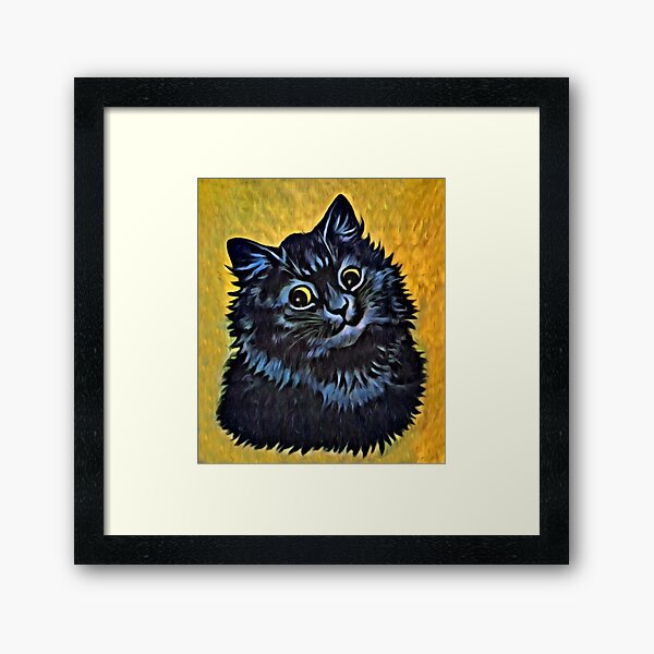 Item preview, BLACK CAT PORTRAIT - Louis Wain's Cats designed and sold by DigitalEffects.