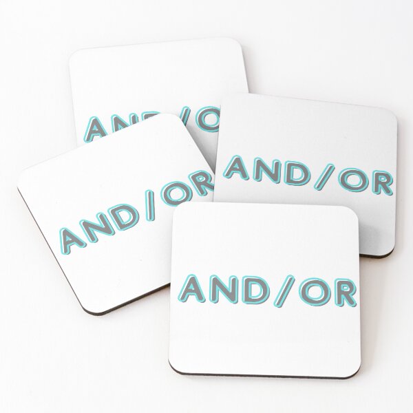 Item preview, And/Or Grey and Aqua on White designed and sold by RnssncCo.