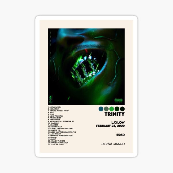 TRINITY | Cover d'album de Rap Fr Sticker
