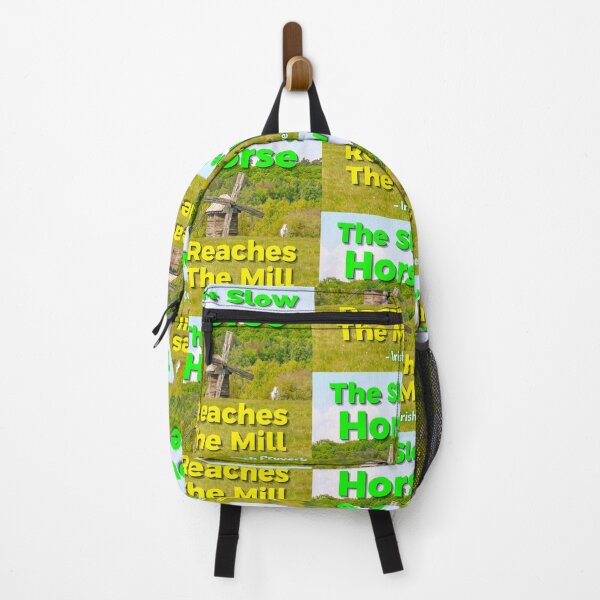 Item preview, Irish Proverb - The Slow Horse Reaches The Mill designed and sold by IrishProverbs.