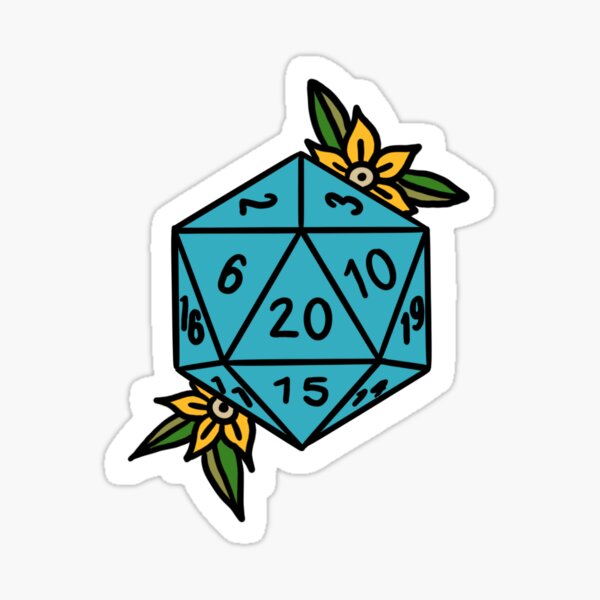 Aperçu de l'œuvre d20 créée et vendue par Stick-and-poke.