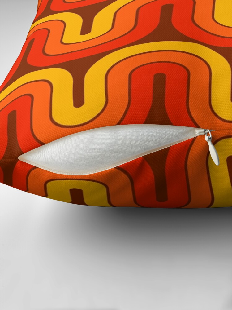 Thumbnail 2 of 4, Pillow, Retro Geometric Gradient Design 839 designed and sold by tonymagnerart.