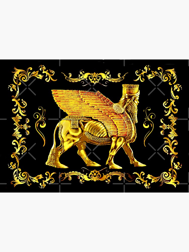 Golden Lamassu by doniainart