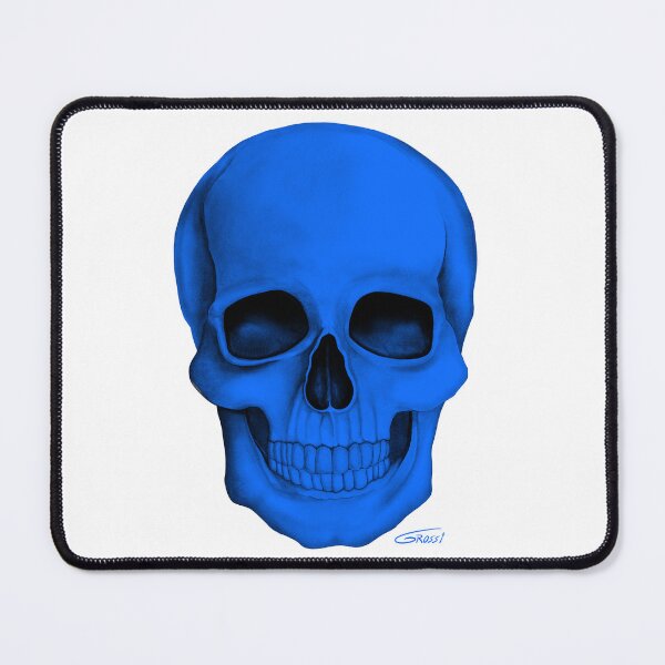 Item preview, Blue Skull (On White Background) designed and sold by GDGCreations.
