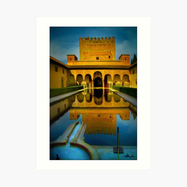 Alhambra, Granada, Pooling Art Print