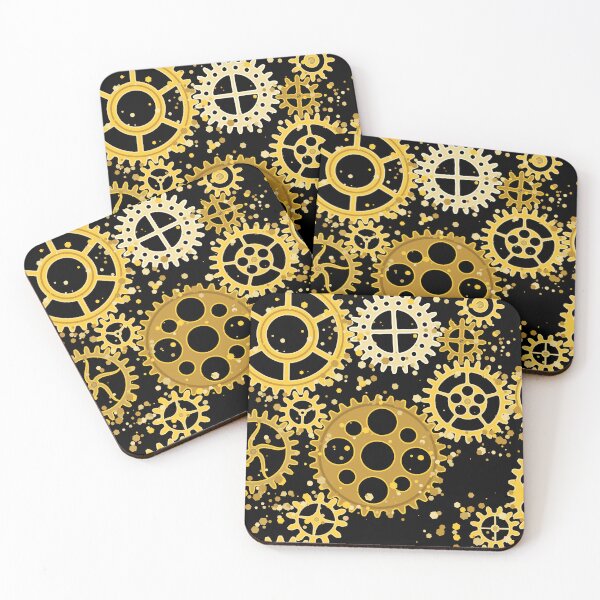 Item preview, Luxury gold gears with glitter  designed and sold by ReflectedCrafts.