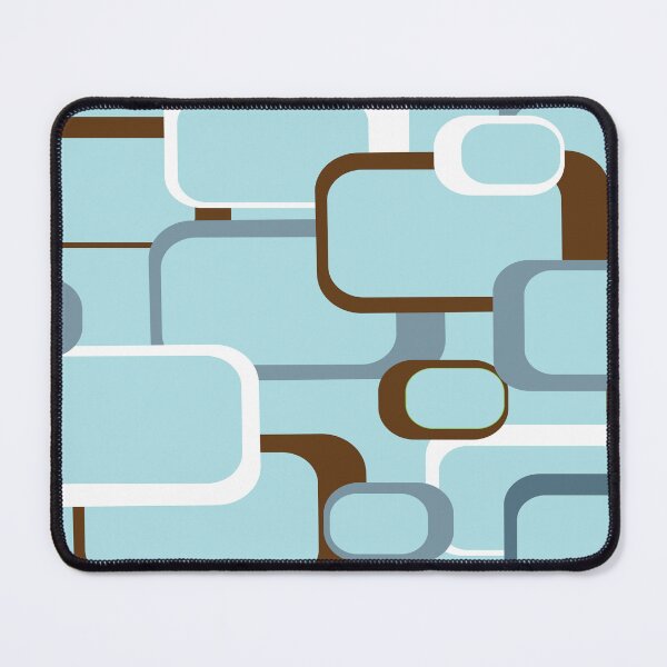Item preview, Retro Squares with Light Blue Background designed and sold by ValeriesGallery.