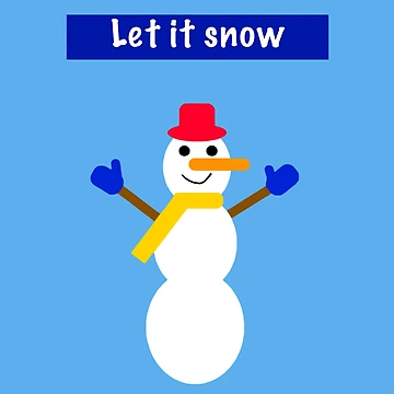 Artwork thumbnail, Let it snow  by Rachel the Artist 