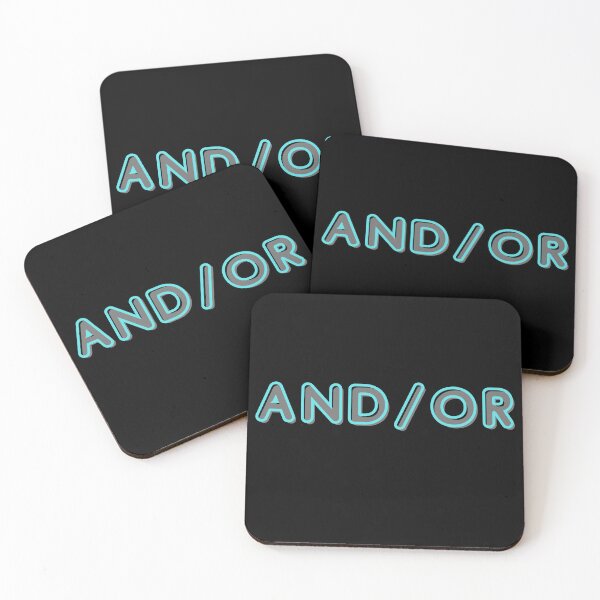 Item preview, And/Or Grey and Aqua on Black designed and sold by RnssncCo.