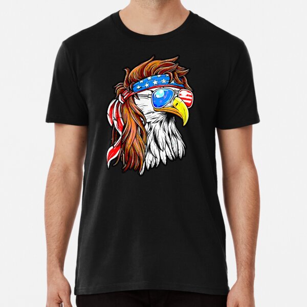 Item preview, Patriotic Bald Eagle Mullet USA American Flag designed and sold by Wolfgang4581.