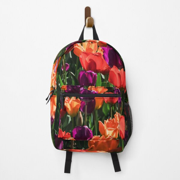 Item preview, Bright orange and purple tulips designed and sold by plumspixellove.