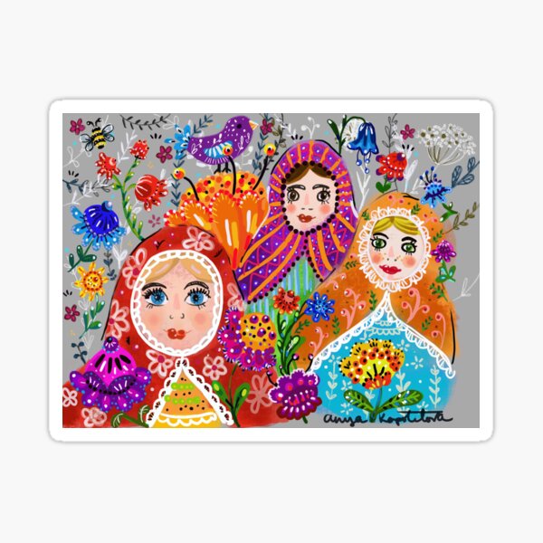 Pretty Ladies in the garden Sticker