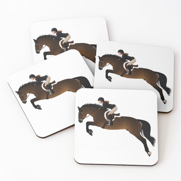 Item preview, Bay Throughbred Hunter Jumper & Rider - Equine Rampaige designed and sold by equinerampaige.