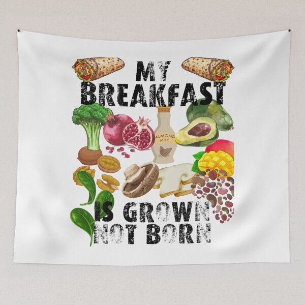 Item preview, my breakfast is grown not born; designed and sold by movie-popcorn.