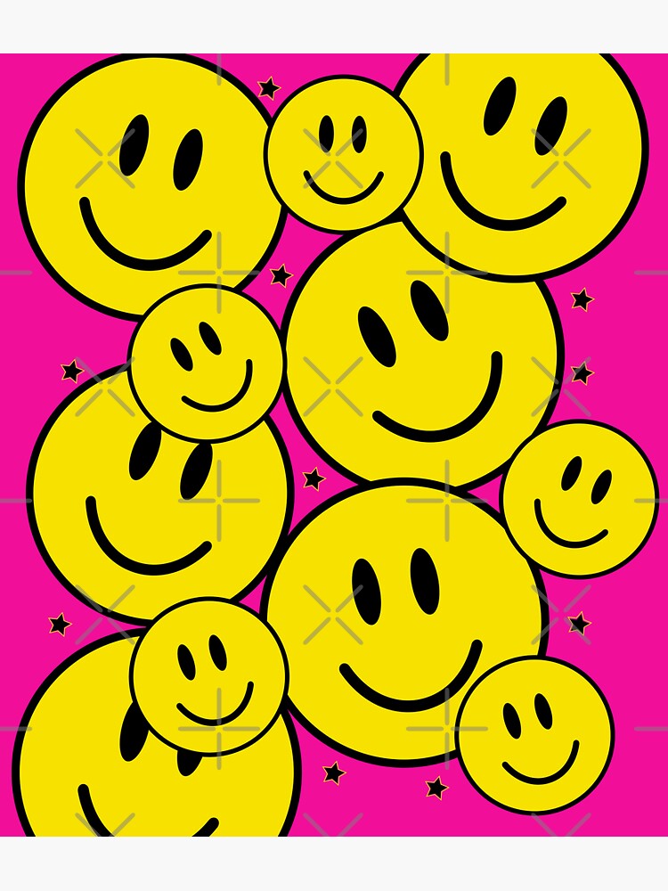Preppy School Supplies, Preppy, Pink, Smile, Aesthetic, Smile Face | Sticker