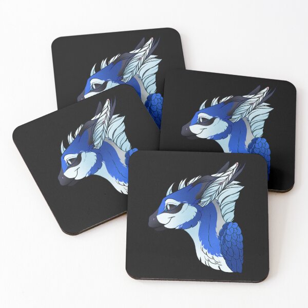 Item preview, Glitch Blue Jay Dragon Profile designed and sold by TwilightSaint0.