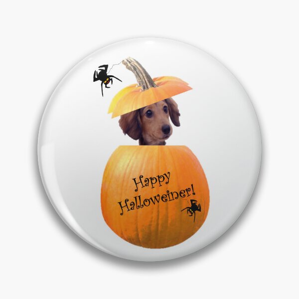 Item preview, Happy Halloweiner Pretty Long Hair Long Haired Dachshund designed and sold by Yinzer Gifts And More.