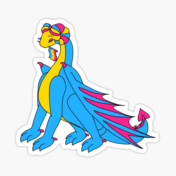 Pansexual Pride Dragon Sticker For Sale By Lilythedragon05 Redbubble 6710