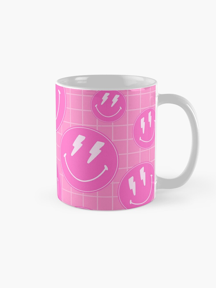 Preppy Pink and Blue Smile Cup