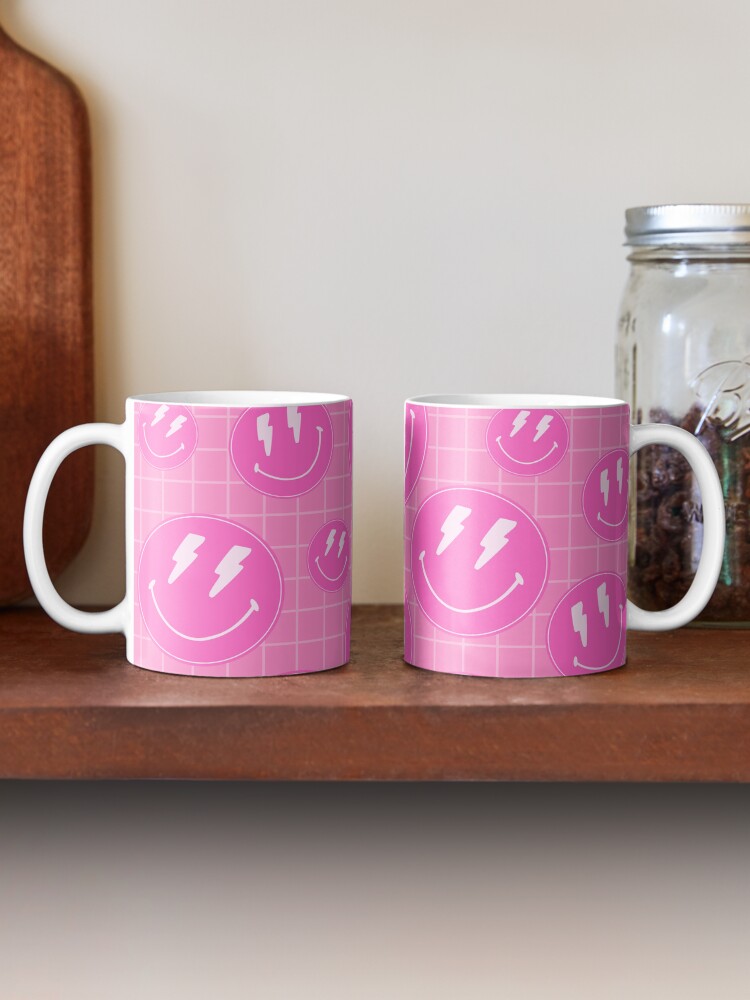 Preppy Pink and Blue Smile Cup