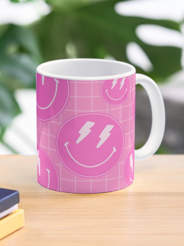 Preppy School Supplies, Preppy Aesthetic, Preppy, Pink, Smile, Smile Face  Coffee Mug for Sale by 1StickerShop
