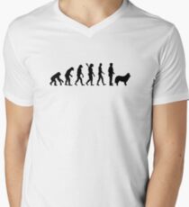 Herding shepherd dog Men's V-Neck T-Shirt