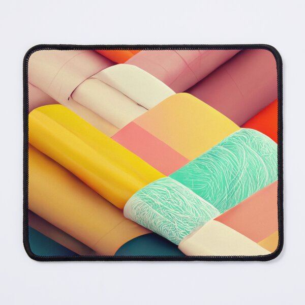 Item preview, Overlayed fabric pattern - colorful designed and sold by ontano.