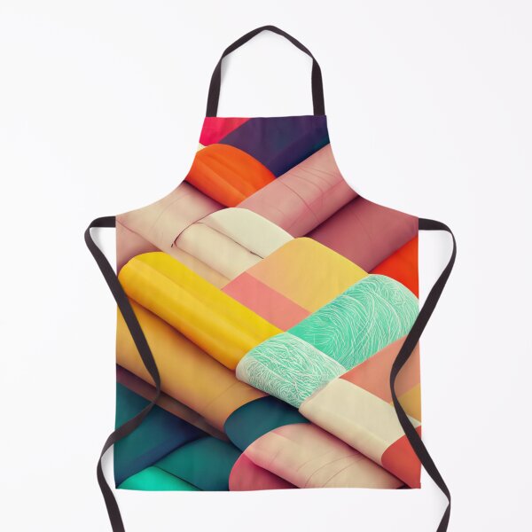 Item preview, Overlayed fabric pattern - colorful designed and sold by ontano.
