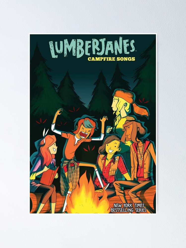 Póster «Carátula del manga Lumberjanes con todos los personajes