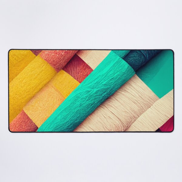 Item preview, Overlayed fabric pattern - colorful designed and sold by ontano.