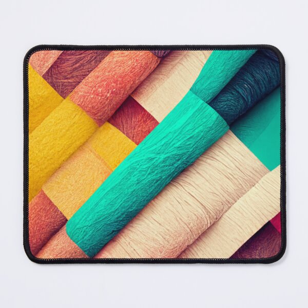 Item preview, Overlayed fabric pattern - colorful designed and sold by ontano.