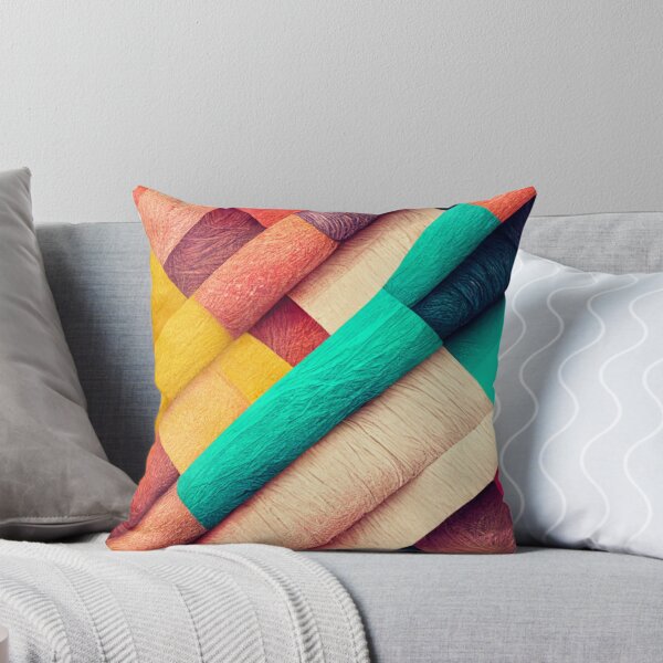 Item preview, Overlayed fabric pattern - colorful designed and sold by ontano.