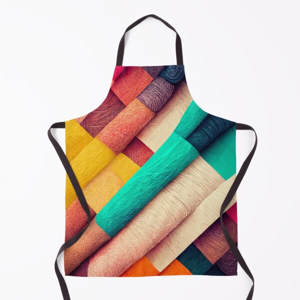 Item preview, Overlayed fabric pattern - colorful designed and sold by ontano.